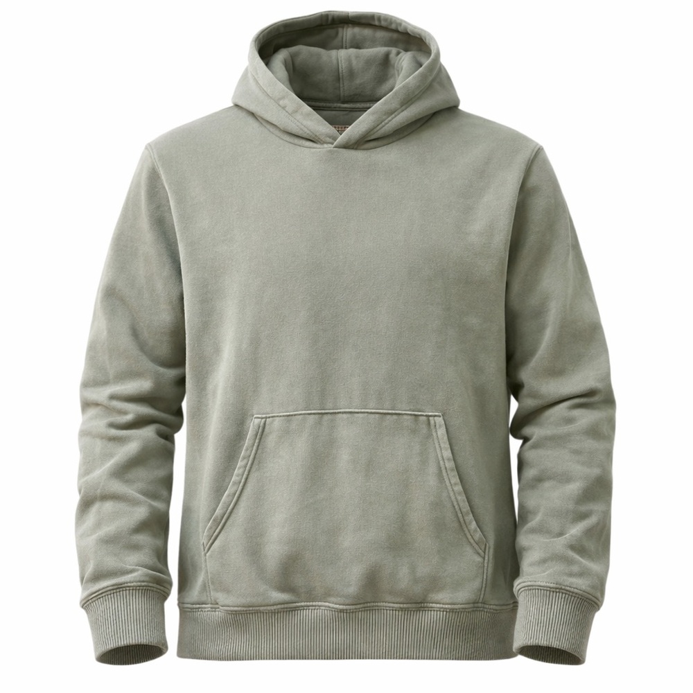 Aerie Oversized Soft Distressed Pullover Sweatshirt Hoodie Olive Green  Sz M